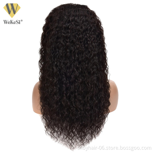 Virgin Cuticle Aligned Hair Headband Wigs For Black Women Natural Head band Wig Brazilian Water Wave Headband Wigs Human Hair